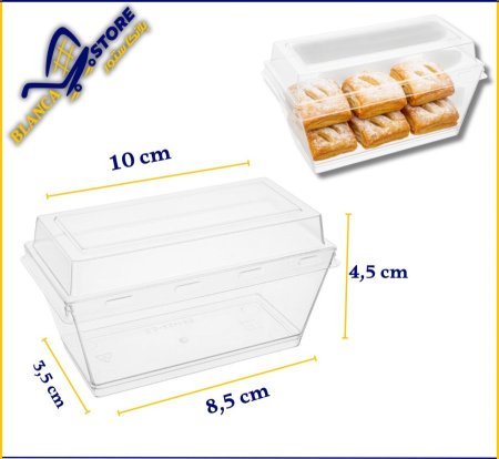 علبة كريستال مستطيلة 10 علب